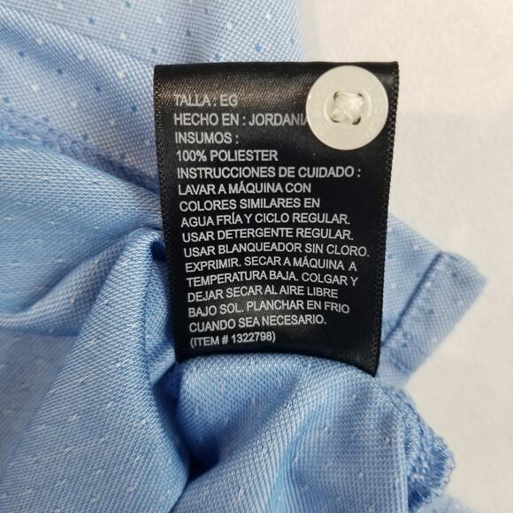 Pebble Beach Polo Shirt Mens Extra Large Dry-Luxe Performance Micro Dot Golf - Picture 7 of 10